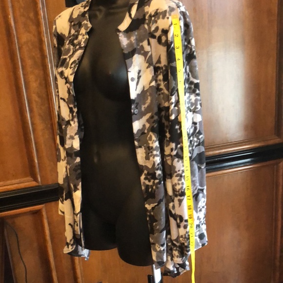 Blouse jacket investments  sz  PET MED black white - Picture 9 of 15